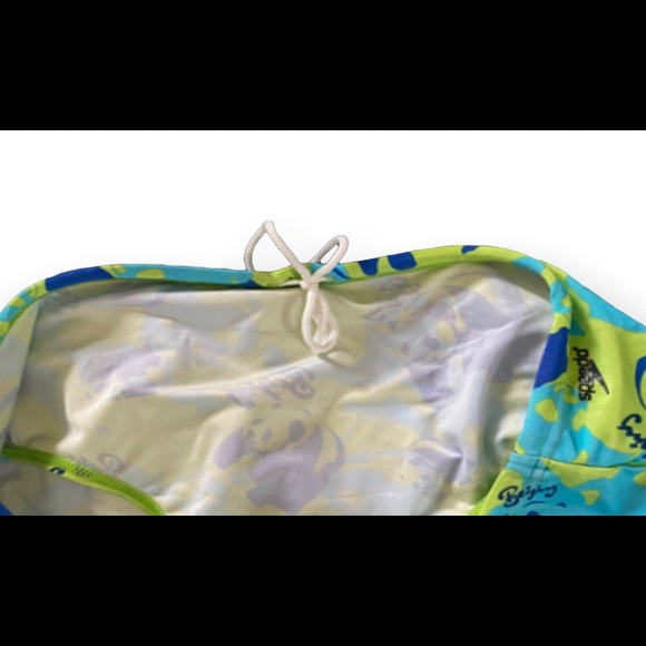 Speedo Bikini Racing 2 Piece Blue Green Aqua Panda Beijing - Picture 4 of 7